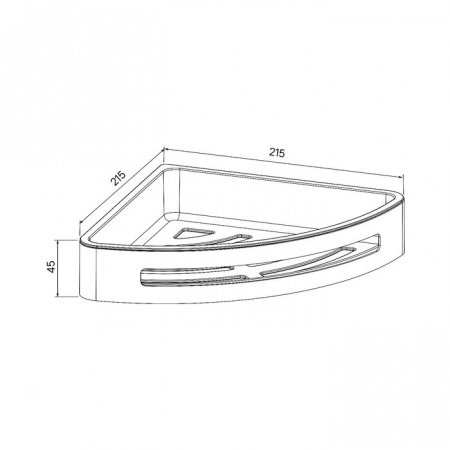 Полка IDDIS Optima Home SHE11SBi44 черный матовый