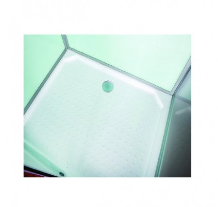 Душевая кабина Esbano ESKB108CKR 100x80x210см, профиль хром матовый, стекло рифленое