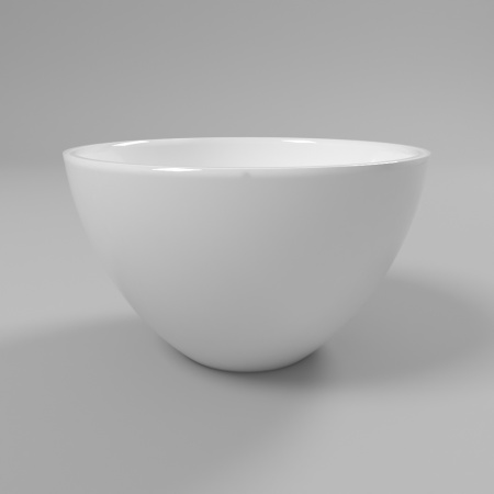 Умывальник WHITECROSS Amethyst D=50 (белый глянец) иск. камень