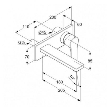 Смеситель для раковины Kludi Zenta SL 482470565 хром