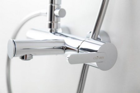 Душевая стойка Cezares LEAF-CVDA-30-NOP черный матовый