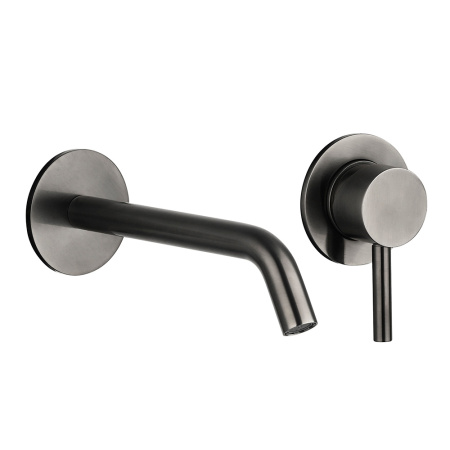 Смеситель для раковины AQUAme Siena AQM6215GM вороненая сталь