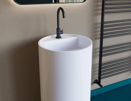 Раковина напольная 45см Salini Armonia 130114G белый