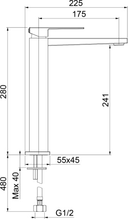 Смеситель для раковины Webert Pegaso PE830402010SSE, золото