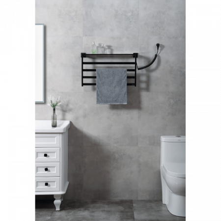 Полотенцесушитель электрический Black&White N-333B 35х58 черный матовый