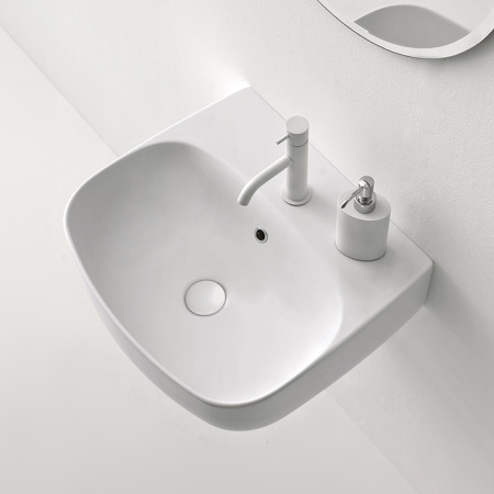 Раковина подвесная / накладная 50см Kerasan Nolita 534030*1 белый матовый