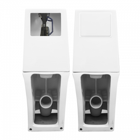 Унитаз-компакт Sanita Luxe Infinity Mono INFSLCC01040822 с бачком и сиденьем микролифт