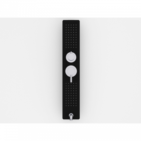 Душевая кабина Black&White G8002 90x90x215 профиль черный матовый, стекло прозрачное