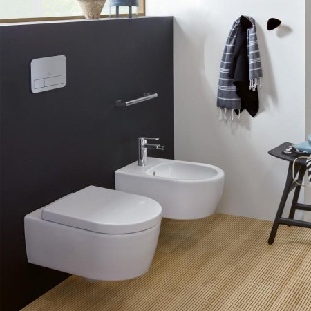 Унитаз Villeroy&Boch Avento Plus Pack 5656HRR1 подвесной с сиденьем Микролифт