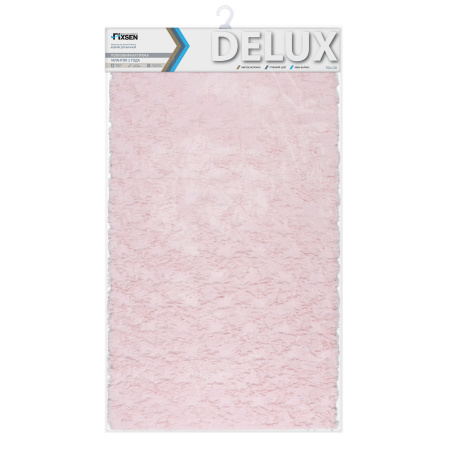 Коврик для ванной 1-ый Fixsen DELUX, FX-9040B розовый, 70х120 см.