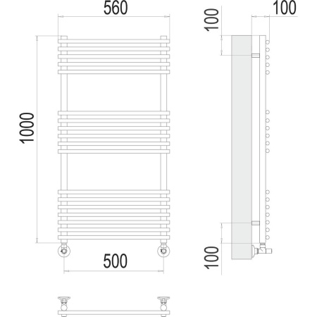 Полотенцесушитель водяной Terminus Ватра П18 50х100