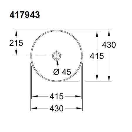 Раковина накладная 43см Villeroy & Boch Artis 417943BCW3 зеленый
