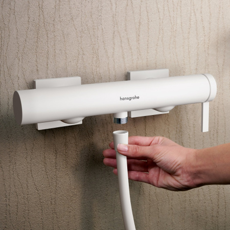 Смеситель для душа Hansgrohe Tecturis E 73620700 белый матовый