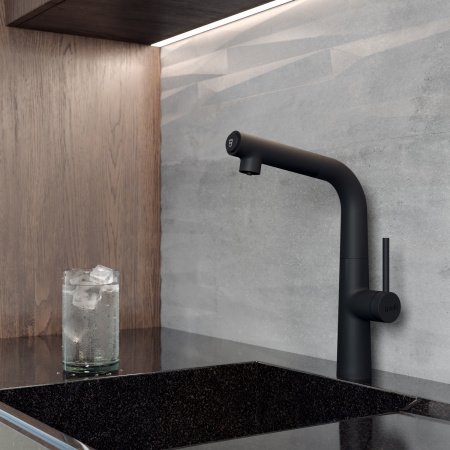 Смеситель для кухни IDDIS Pure PURBLFBi05 черный матовый