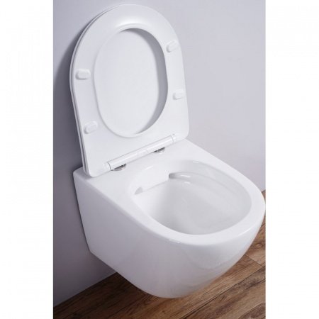 Унитаз подвесной Esbano AZALEA белый, с сиденьем микролифт