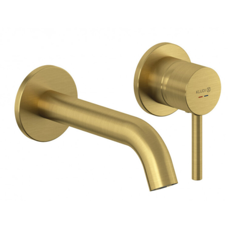 Смеситель для раковины Kludi Bozz 38244N076 золото матовое