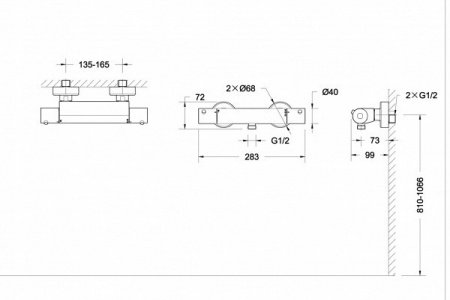 Смеситель для раковины Bravat Stream-D F137163C хром