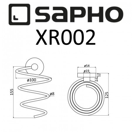 Держатель для фена Sapho X-ROUND XR002 хром