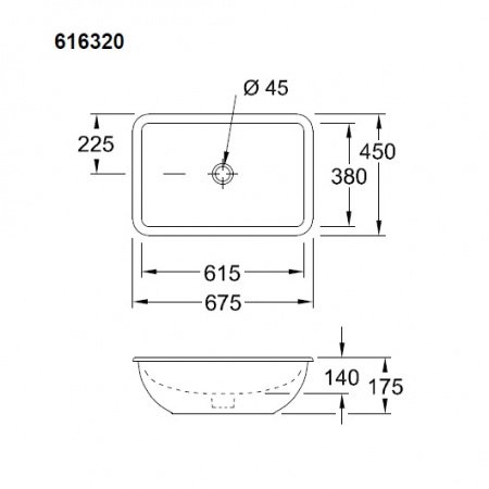 Раковина Villeroy & Boch Loop & Friends 616320 R1 alpin ceramicplus