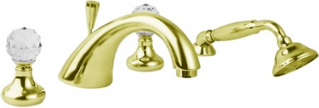 Смеситель на борт ванны Cezares Atlantis ATLANTIS-BVD Хром кристаллы Swarovski