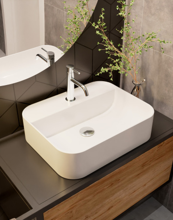 Раковина накладная 50.5см AQUAme AQM5001 белый