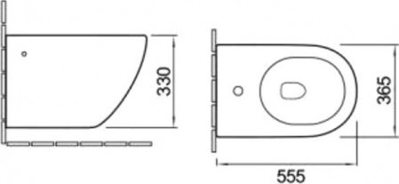 Биде подвесное SantiLine SL-5058