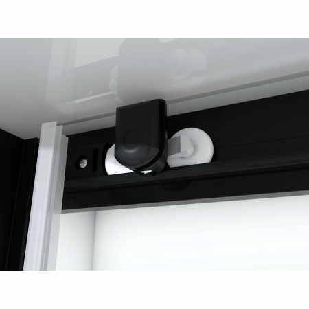 Душевая кабина Black&White G8001 90x90x215 профиль черный матовый, стекло прозрачное