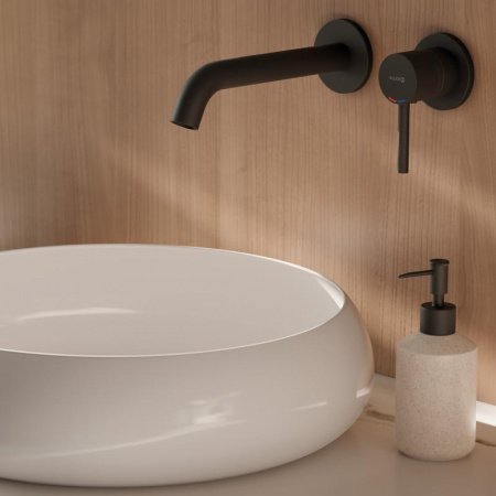 Смеситель для раковины Kludi Bozz 382453976 черный матовый