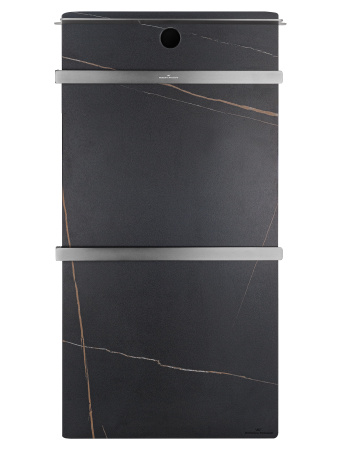 Полотенцесушитель электрический с каменной плитой Черный мрамор WONZON & WOGHAND STUTTGART, Темный графит (WW-A504-GM)