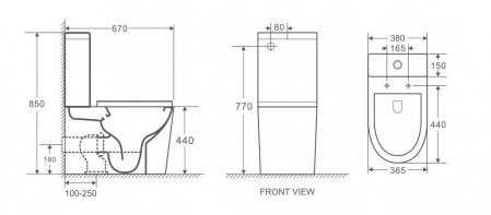 Напольный унитаз-компакт Grossman GR-4449S белый, с сиденьем микролифт