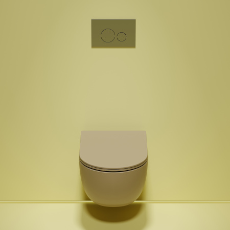 Унитаз подвесной безободковый Ceramica Nova Modena Rimless CN6063MC капучино матовый