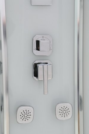Душевая кабина Black&White G5501 80x80x220 профиль хром глянцевый, стекло прозрачное