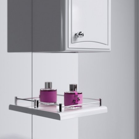 Зеркальный шкаф Aqwella Барселона 70 Ba.02.07 с подсветкой Белый