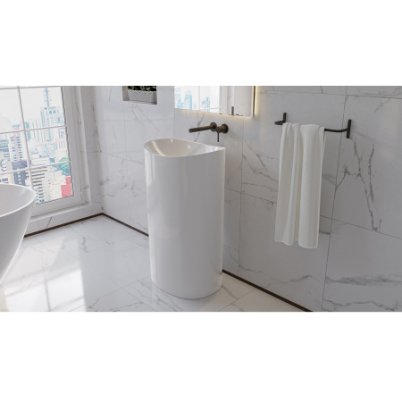 Умывальник WHITECROSS Stella 50x40 (белый глянец) иск. камень