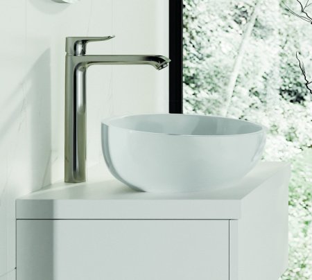 Раковина накладная 55см Sanita Luxe Ringo Cut RNGSLWB01C белый