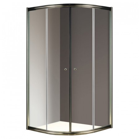 Душевой уголок Cezares Giubileo R-2 90х90 профиль Бронза стекло прозрачное