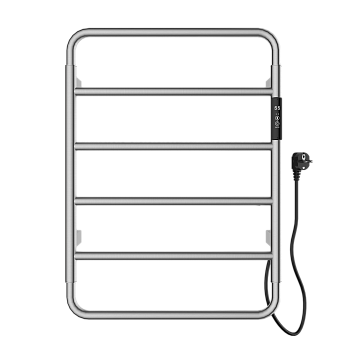 Полотенцесушитель электрический WONZON & WOGHAND WISMAR, Брашированный никель (WW-AL201-BR)