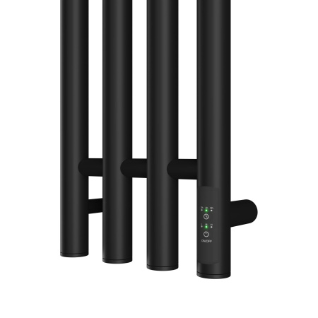 Полотенцесушитель электрический Point Деметра PN12832B П3 210x1200, диммер справа, черный