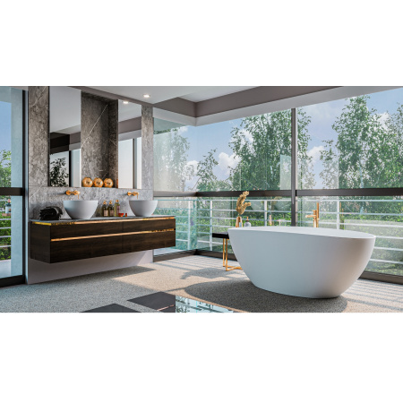 Ванна WHITECROSS Onyx A 160x75 (белый мат) иск. камень