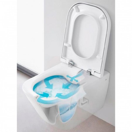 Унитаз подвесной Roca The Gap 34647L000 с тонким сиденьем микролифт