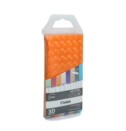 Шторка для ванной Fixsen FX-3003G оранжевая