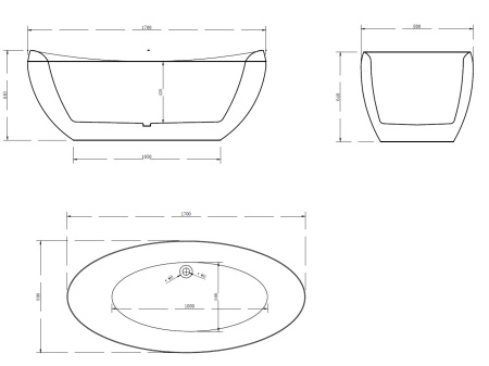 Акриловая ванна ABBER AB9236