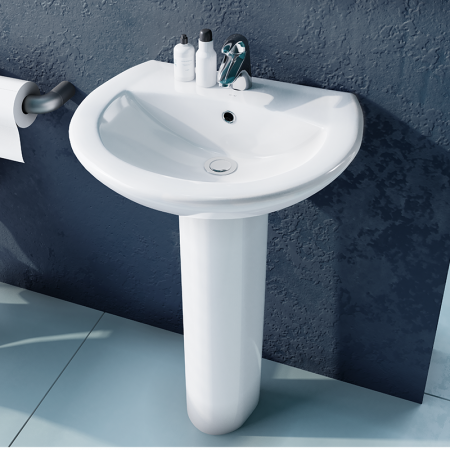 Раковина подвесная 55см Sanita Аттика ATC55SAWB01 белый