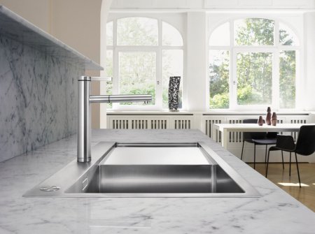 Смеситель для кухни Blanco Linee-S 517593 нержавеющая сталь