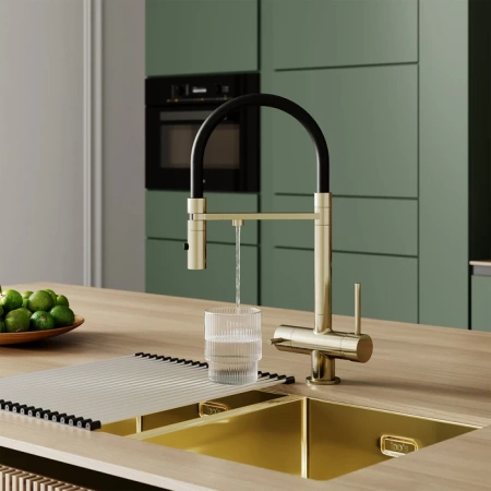 Смеситель для кухни IDDIS Ace ACEMGFFi05 золото матовое