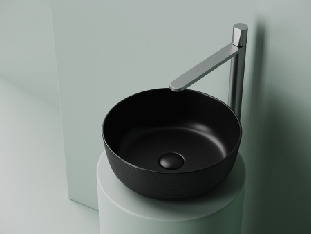 Раковина накладная 35см Ceramica Nova Element CN6073MB черный матовый