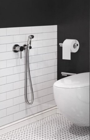 Гигиенический душ со смесителем Kludi Bozz 389990576 Хром