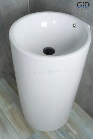 Раковина напольная 46см Gid Nb163 белый
