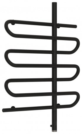 Полотенцесушитель электрический Сунержа Эпатаж 80х60 черный матовый, подключение правое