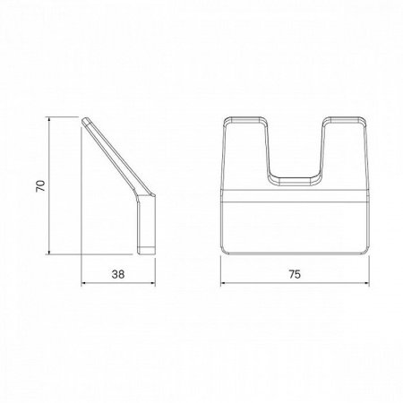 Крючок IDDIS Slide SLIBS20i41 черный матовый
